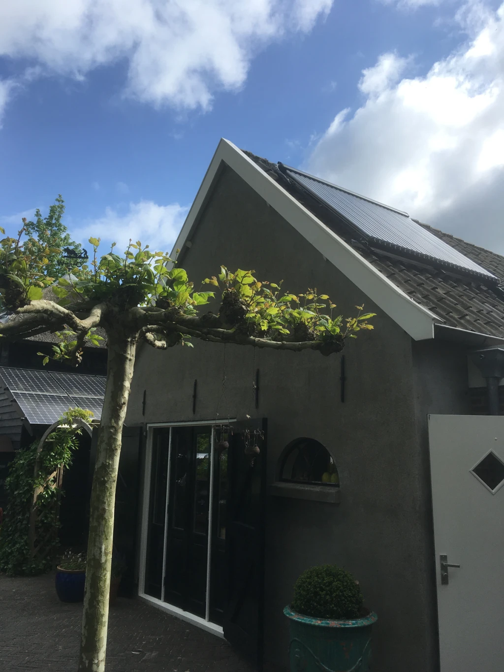 Heet water systeem bij woning in Maurik