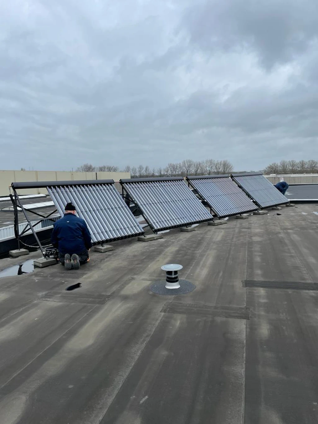 Heet water systeem bedrijfsruimte Culemborg